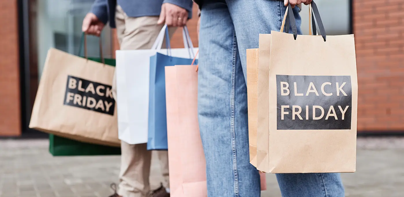 Black Friday shopping bags